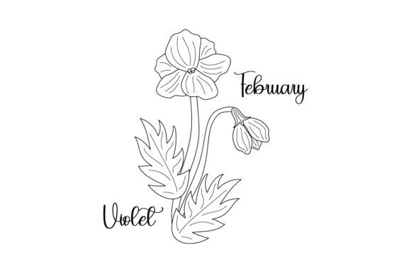 Birth Month Flowers - February Violet Embroidery Review