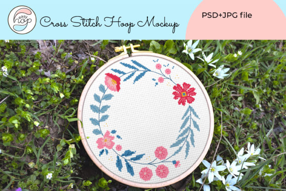 Cross Stitch Hoop Mockup Embroidery Hoop Review