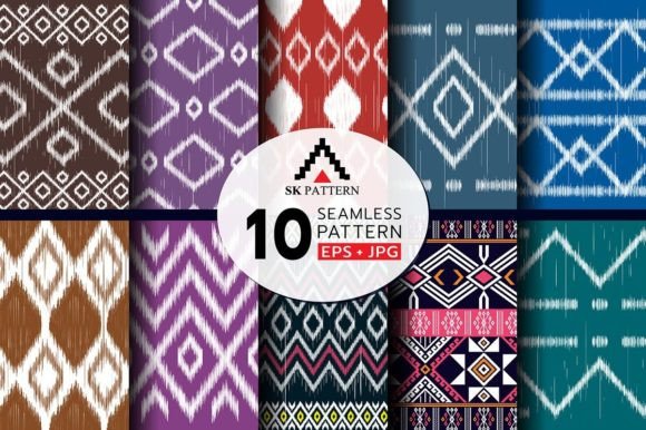 Embellish Your Holiday Collection with Embroidery Seamless Pattern Design Set