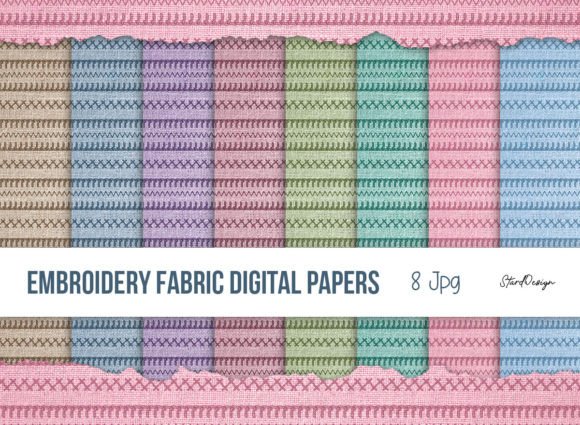 Embroidery Fabric Digital Paper Review