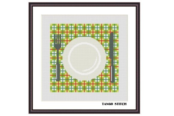 Green Table Mat Kitchen Plate Embroidery Review