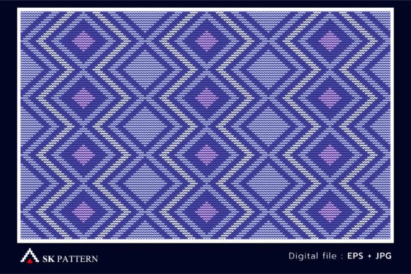 Purple and White Embroidery Pattern Review