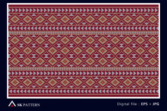 Red and White Embroidery Pattern Review