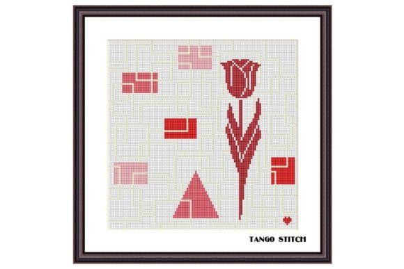 Red Tulip Flower Cross Stitch Embroidery Review