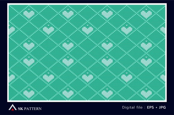 White and Green Heart Embroidery Pattern Review